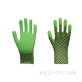 Guantes de jardín de látex impresos en la serie de jardines